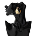 Trendy Geometric Statement Metal Chunky Drop Earring Jewelry Accessories