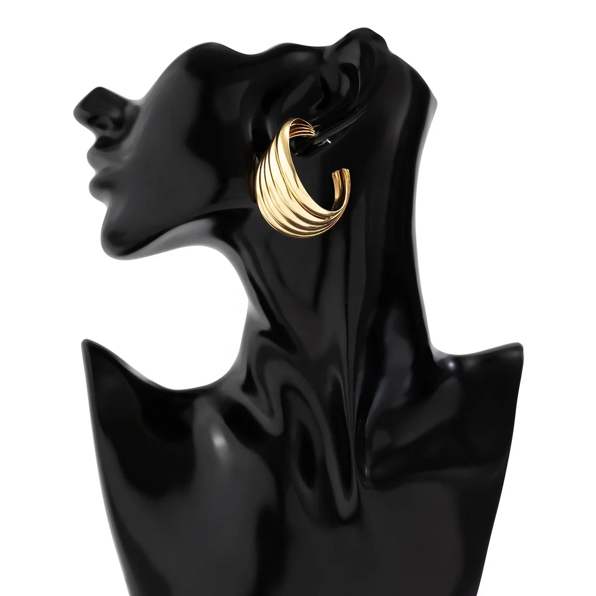 Trendy Geometric Statement Metal Chunky Drop Earring Jewelry Accessories