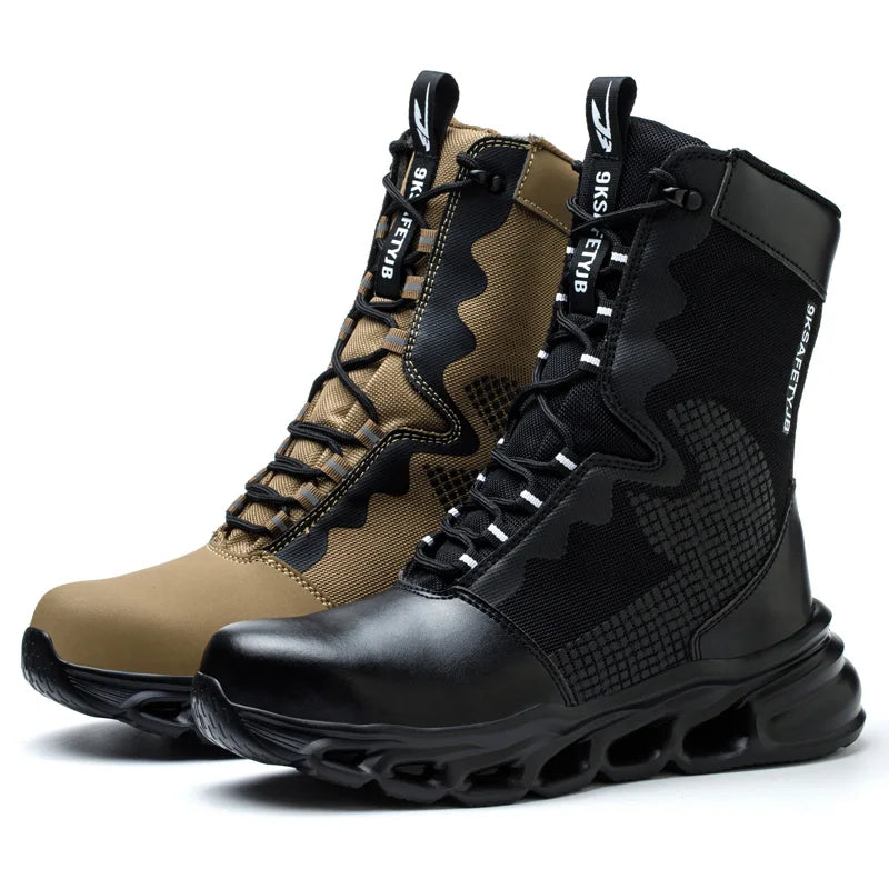 Diansen 922 Best Selling High Cut Quality Work Fashion Sports Security Boots Steel Toe Unisex with Kevalar Midsole