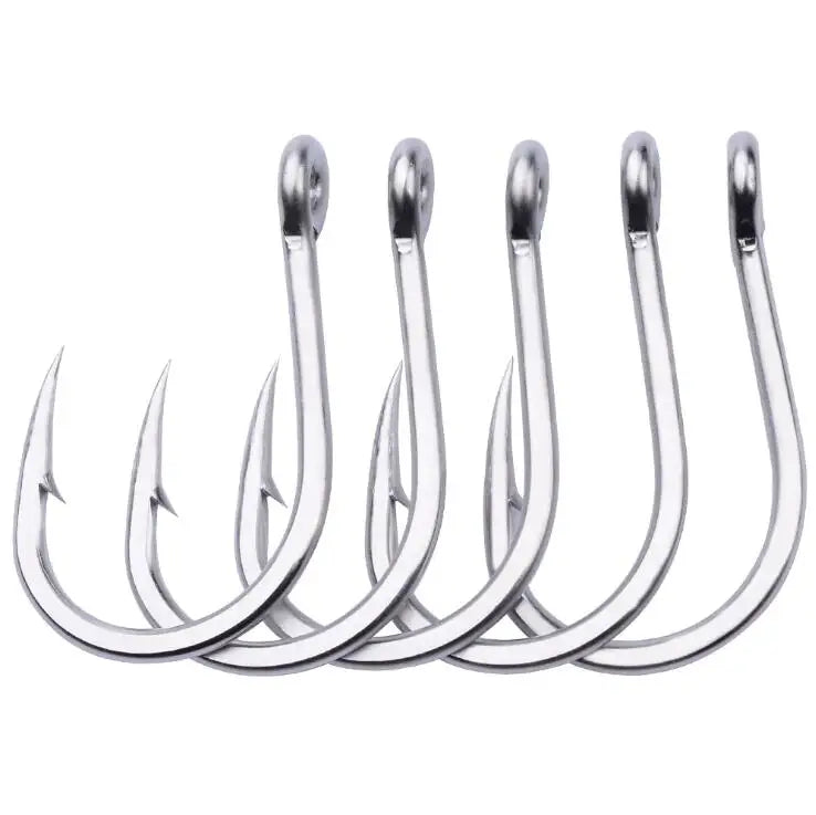 WEIHE 7size  Ocean Boat Fishing Saltwater Fishing Hooks Sword Hooks 6/0-7/0-8/0-9/0-10/0-11/0-12/0# Stainless Steel Fishhooks