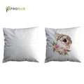 Prosub Sublimated Cushion Cover Diy Custom Printed 40*40CM Flannelette Sublimation Pocket Pillow Case Set