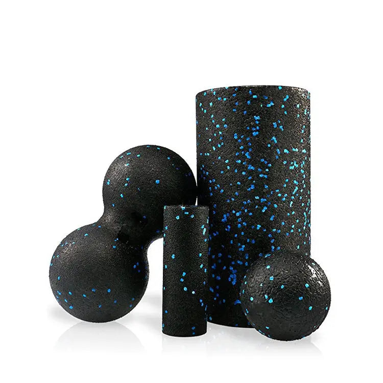 Custom Logo Pilates Yoga Foam Roller Set Peanut Massage Ball Muscle Deep Massage Tense Relief Fascia Roller Massage Ball Set