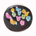100PCS Luminous Mini Resin Animals Glow in Dark Miniature Figurines Miniature Fairy Garden Animals for DIY Craft Decoration