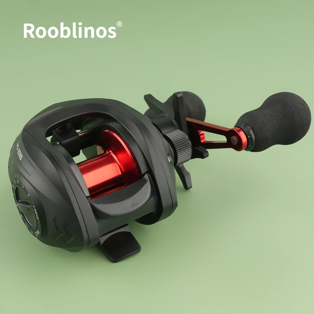 [Germany Stock] Rooblinos AC Waterdrop Reel Left Hand Plastic 7.2:1 Gear Ratio