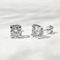 Staresgem Unisex Style 18K Solid Gold Stud Earring with 2.0ct DEF Lab Grown Diamond Earrings Jewelry