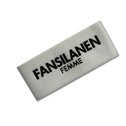 Customised Luxury Woven Sewing Label for Clothing High-Density 3D Silicone Printed Technics Custom Shape Free Sample