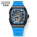 New Design High Quality  Luxury Men Waterproof Wear-resistant and Compressive  Sapphire Crystal Hollow Out Watches