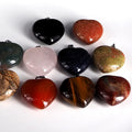 Huiying Wholesale Natural gemstone chakra heart pendants With Natural Stone Agate Pendant precious stone crafts