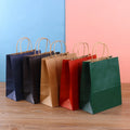 Crown Win Recyclable Luxury Kraft Paper Bags Magnetic Closure Customizable Handle for Pizza Jelly Pet Food Small Businesses