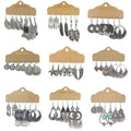 2022 Wholesale Boho Set of 3 Tassel Earrings Women Ethnic Style Designer Fashion Jewelry Earrings