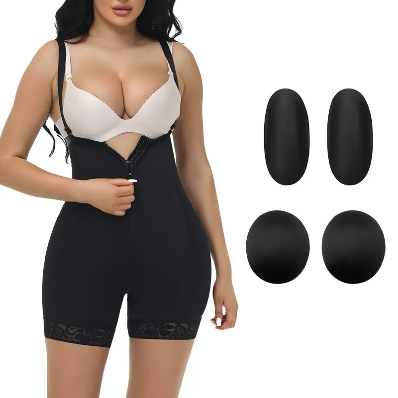 Women's Plus Size High Waist Butt Lifter Body Shaper High-Waist Enhancer Padded Compression Control Panties Booty Lifting