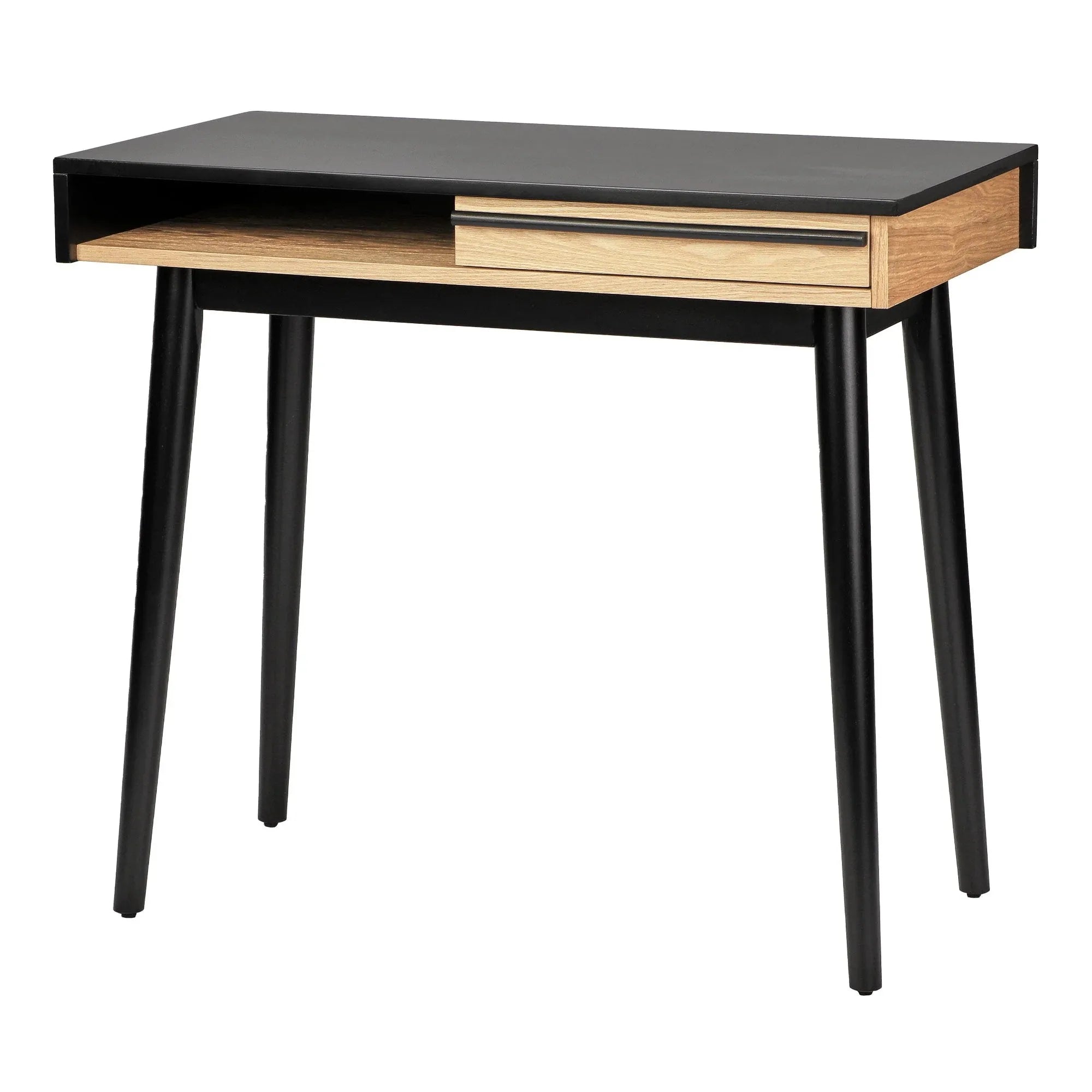 Phoenix Home Wood and Black Bedroom One Drawer Simple Style Indoor Wooden Furniture Desk