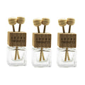 Wholesale 8ml Square Clear Glass Diffuser Bottle with Screw Cap Empty Car Air Freshener