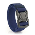 Elapid Men's Tactical Belt with Lock  Training Work 1.5" Stretch Nylon Web Quick Release Belt with Heavy Duty Seatbelt Buckle