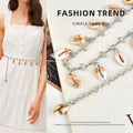 Wholesale Waist Chain Women's Skirt Light Luxury Shell Chain  Elegant Belt Female