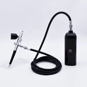 Multi-Purpose Copper & ABS Paint Cake Decorating Nail Art Airbrushing System Kit with Portable Mini Air Compressor (2-15 PSI)