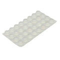 Leris LR008 Clear Cabinet Bumper Pads Self-Adhesive Silicone Buffer Set Doors Drawers Furniture Sound Dampening Surface