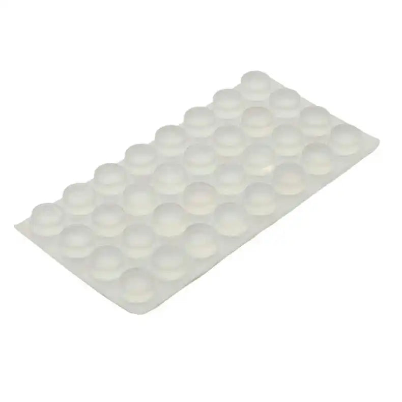Leris LR008 Clear Cabinet Bumper Pads Self-Adhesive Silicone Buffer Set Doors Drawers Furniture Sound Dampening Surface