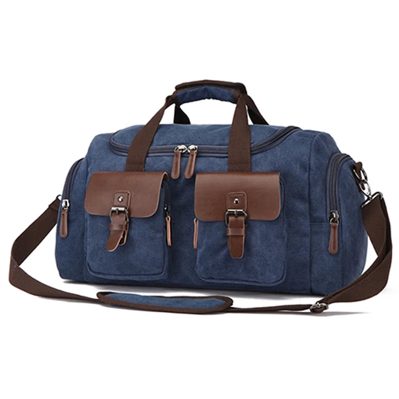 Cheap Vintage Weekender Overnight Bag Wear Resistant Weekend Mens Sport Canvas Duffle Bags