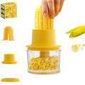 Vegetable Grater Kernel Remover Multifunction Peeler Corn Cob Stripper Ginger Garlic Grinder Thresher Corn Sheller with Bowl