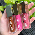 Hexagonal Lipgloss Customized Logo Long Lasting Liquid Lipstick  Vegan Waterproof Lip Gloss Empty Containers