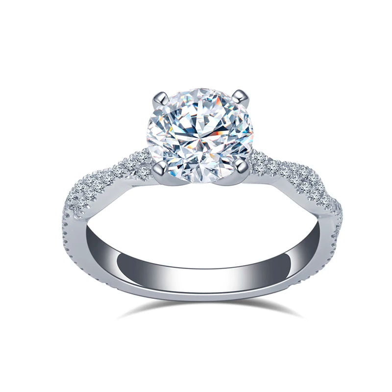 MSR-1372 Customized Jewelry 18k Wedding Ring Engagement Ring Gift for Women 1.5ct Lab Grown Diamond Ring