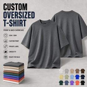 High Quality Custom Streetwear T Shirt 230 GSM 100 Cotton Plain Unisex Blank Tee White Oversized Graphic for Men Top