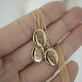 Wholesale Price 14K Gold Plated Jewellery Oval Shaped Rose Flower Design Photo Locket Pendant Necklace for Women