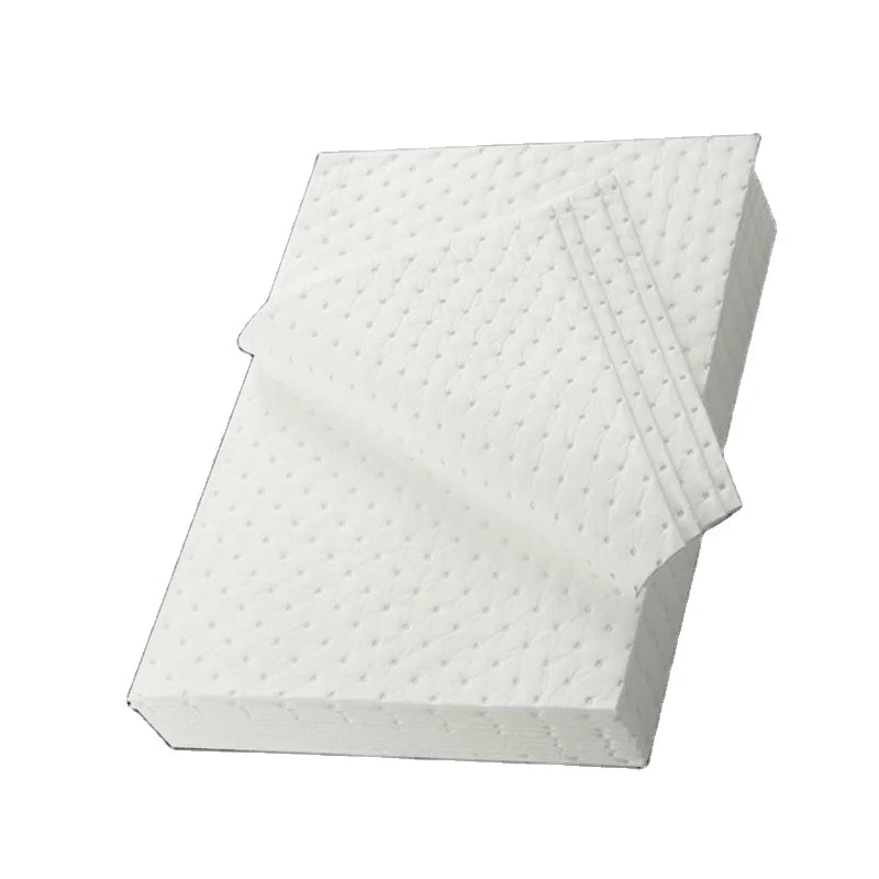 Oilspillpro Meltblown Oil Absorbing Sheets Industrial Absorb Mat Oil Absorbent Pads Model OOA-M0200