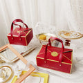 Friendly Recycled  Decoration Favor Supplies  Wedding Event Celebrate New Year Handle Paper Box Birthday Party Gift Packaging