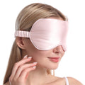New Style Modern Design Cute 100% Mulberry Silk Eye Mask 22mm Fabric Reusable Sleeping Blindfold Anti-Puffiness Shading Light