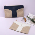 Custom Different Size Canvas Travel Cosmetic Zipper Dust Bag Recycle Girl Skincare Packaging Canvas Makeup Pouch