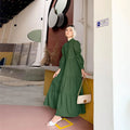 Women's Long Skirt Solid Color Abaya Maxi Dress Wholesale Dubai for Women Multi Color Muslim Dress Islamic Women Clothing