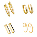 Simple Earring Statement Quality Micro Pave CZ New Earrings