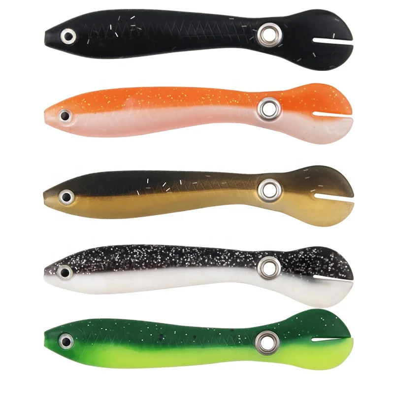 New Soft Plastic Fishing Bait 100mm / 6G High-quality Silica Gel Bait Fishing Fixture Soft Bait Lures Wholesale