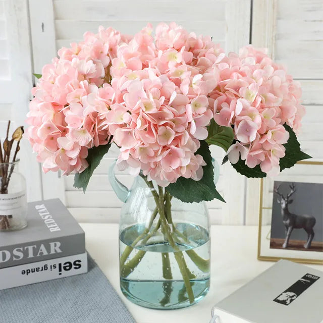 AM-SL009 High-End Handmade Artificial Hydrangea Flower Ammy Valentine's Day Gift for Wedding Ceremonies Simulation Technique