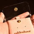 Chinese Suppliers Custom Jewelry Gift Packaging Snap Button Transparent Bracelet PVC Jewellery Pouches With Display Insert Cards