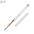 Jiexia Nail Supplies White & Rose Gold Design Mini 2# Cat Tongue 3D Triangle Acrylic Nail Art Brush