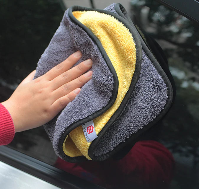 Smartfox Wholesale 600gsm-800gsm Microfiber Car Wash Clay Cleaning Towel Super Water Absorbent Compressed Quick-Dry 1200gsm