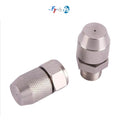 1/4" Brass Nickel Plated Adjustable Fog Cannon Machine Water Mist Spray Nozzle Dust Suppression Disinfection Air Misting System