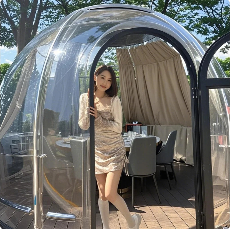 Full House Glass Modern Design Aluminium Exhibition Tents Geodesic Domes for Outdoor & Hotel Use Available for Sale