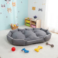 Wholesale Comfortable  pp Cotton Filling Bed Nonslip  Fluffy Plush Pet Bed for Pets
