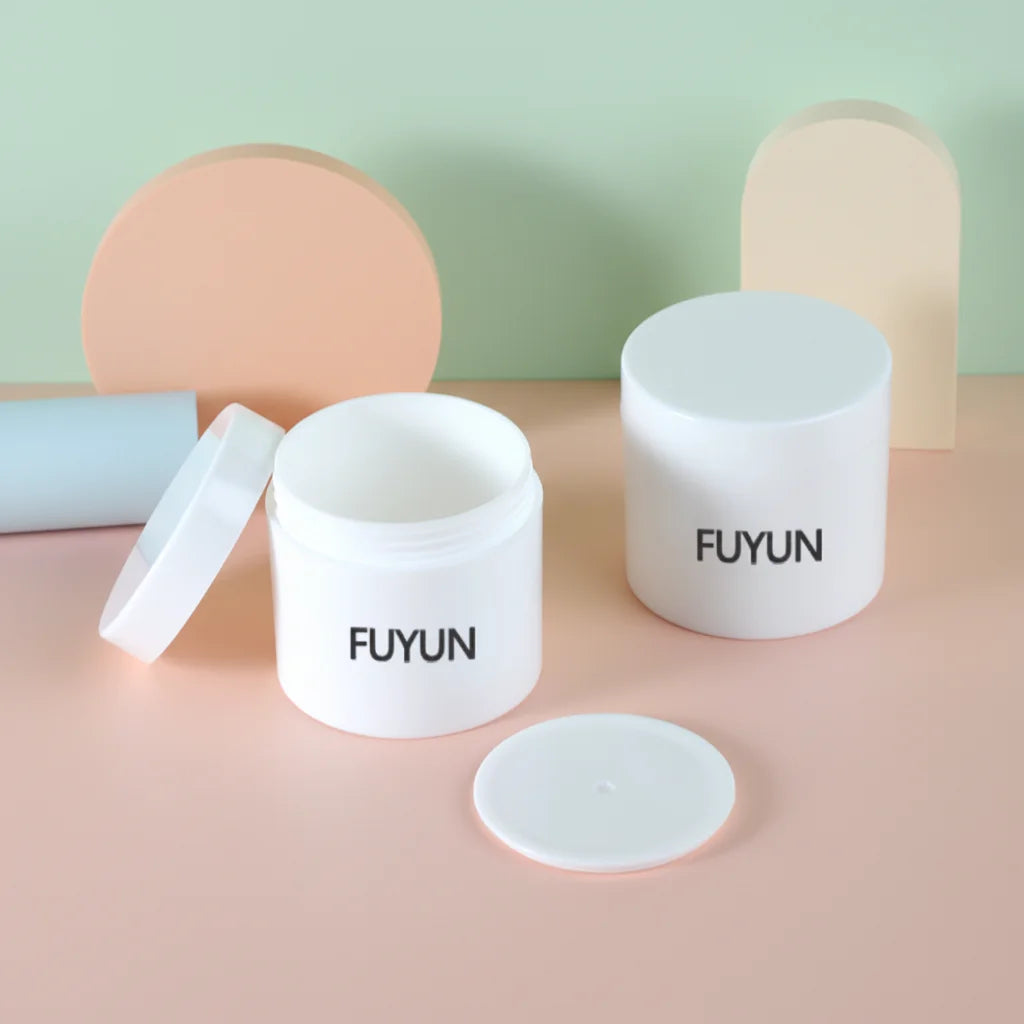 Fuyun Recycled Plastic Cream Jars 100g PP Cosmetic Containers for Lip Eye Hand Skin Care Lotion Perfume Eco-Friendly Cream