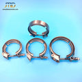 2.25" Quick Release Stainless Steel Clamps with Flange Coupling 2.25 Inch V Band Clamp Exhaust Pipe Clamp Kits