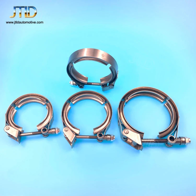 2.25" Quick Release Stainless Steel Clamps with Flange Coupling 2.25 Inch V Band Clamp Exhaust Pipe Clamp Kits