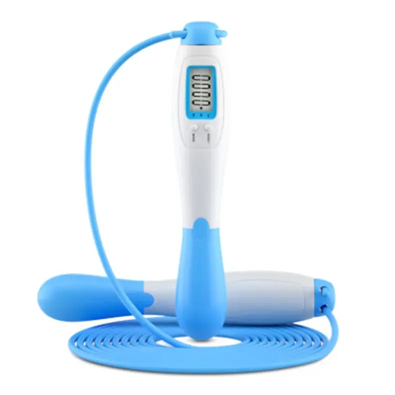 Digital Jump Rope with Steel Wire & PVC Anti-Slip Handle Lightweight for Home Fitness Exercise