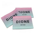 High Quality Custom Clothing Brand logo End Fold Woven Labels for Garments