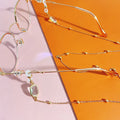 Fashion Silicone Glasses Accessories Women Multi Colors S.s Screw Necklace Retainer Strap Link Sunglasses Chain