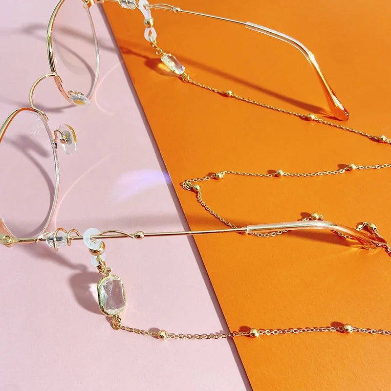 Fashion Silicone Glasses Accessories Women Multi Colors S.s Screw Necklace Retainer Strap Link Sunglasses Chain