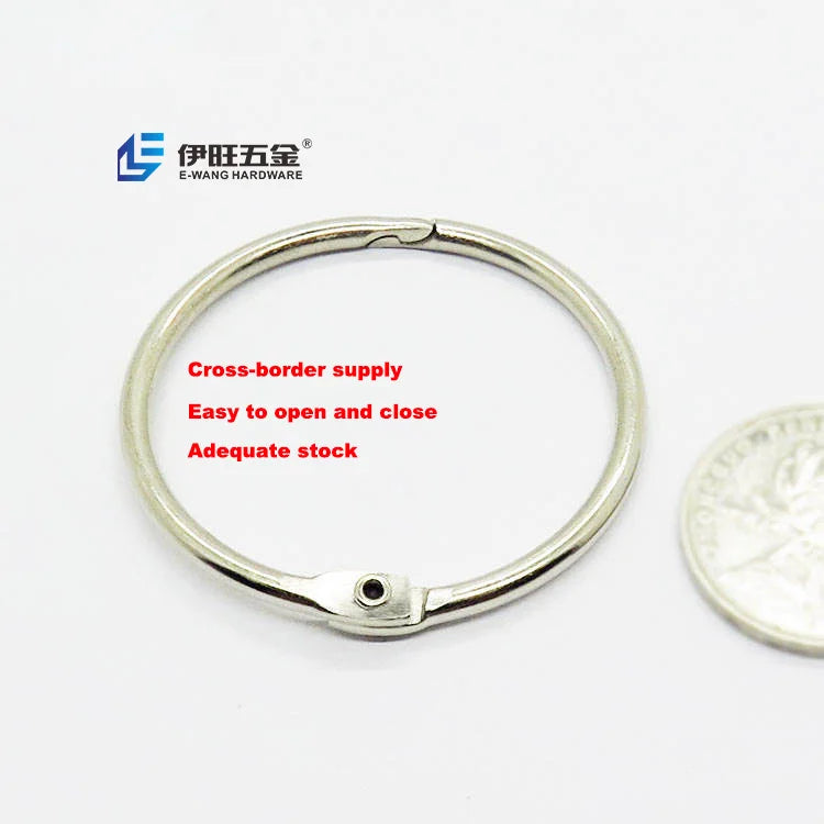 YIWANG 1.5 Inch Metal Book Rings Loose Leaf Binder Rings for Index Cards Notebooks